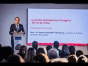 Ramon Espadaler inaugura les Jornades de Justícia Restaurativa a Tarragona i les Terres de l’Ebre