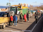Cau un 44% el trànsit de camions al port de Tarragona a causa de la protesta dels pagesos durant el matí