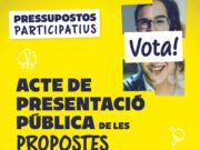 Presentacions públiques per a la votació dels projectes dels Pressupostos Participatius a Reus