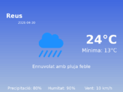 Predicció meteorològica: Reus, 30 de Abril de 2026