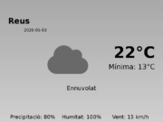 AEMET: El temps per a Reus – 3 de Maig de 2026
