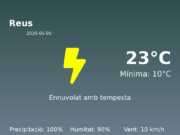 El temps a Reus avui, 5 de Maig de 2026