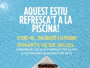 Reus organitza la jornada ‘Aquest estiu refresca’t a la piscina!’ per a majors de 60 anys